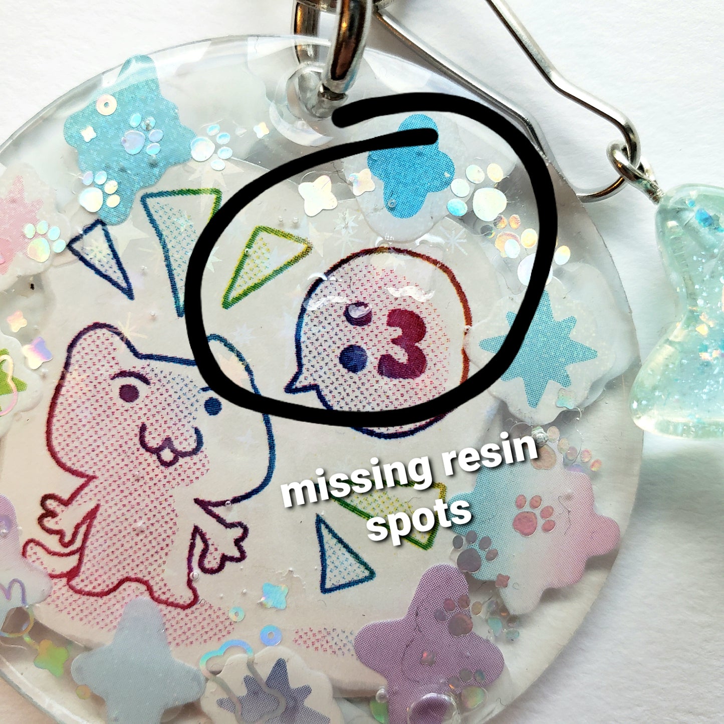 :3 Cat Rainbow Keychain (B Grade)