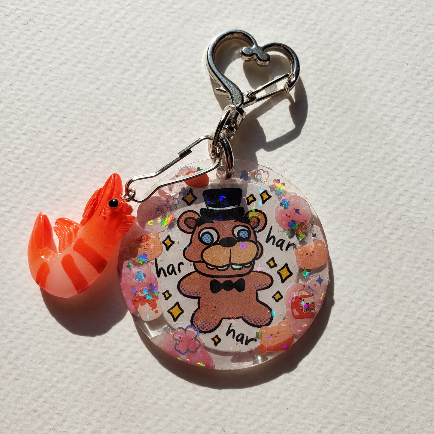 Freddy Har Har/I ❤ FNAF Keychain