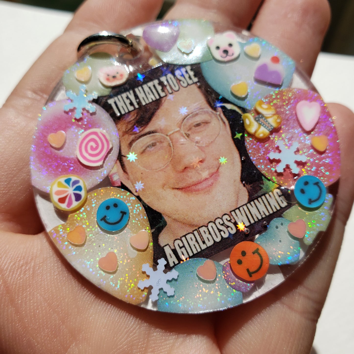 Ted Nivison Girlboss Keychain