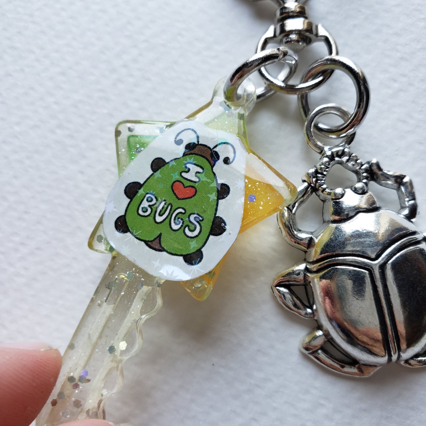 I Love Bugs Mini Keychain