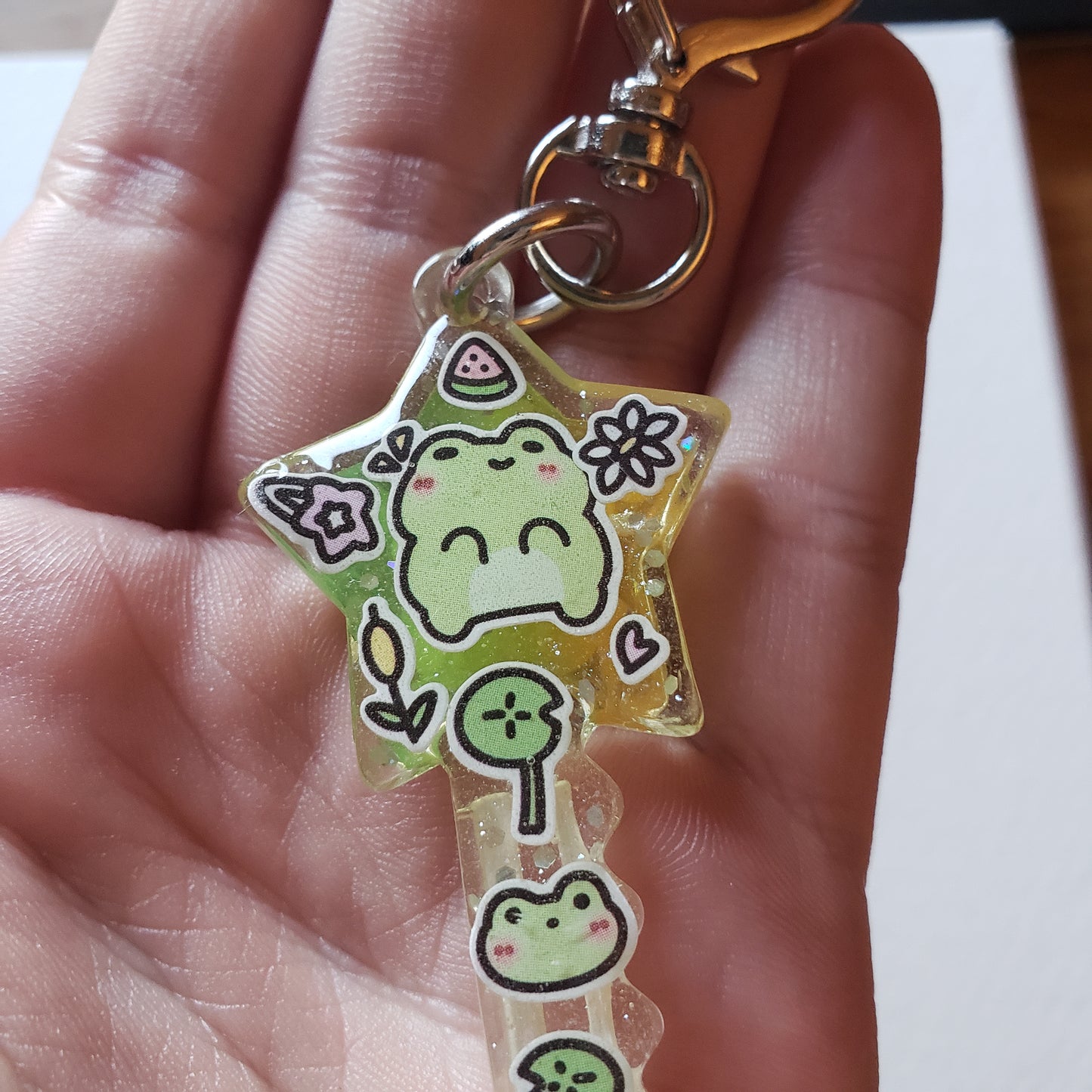 Frog Star Keychain