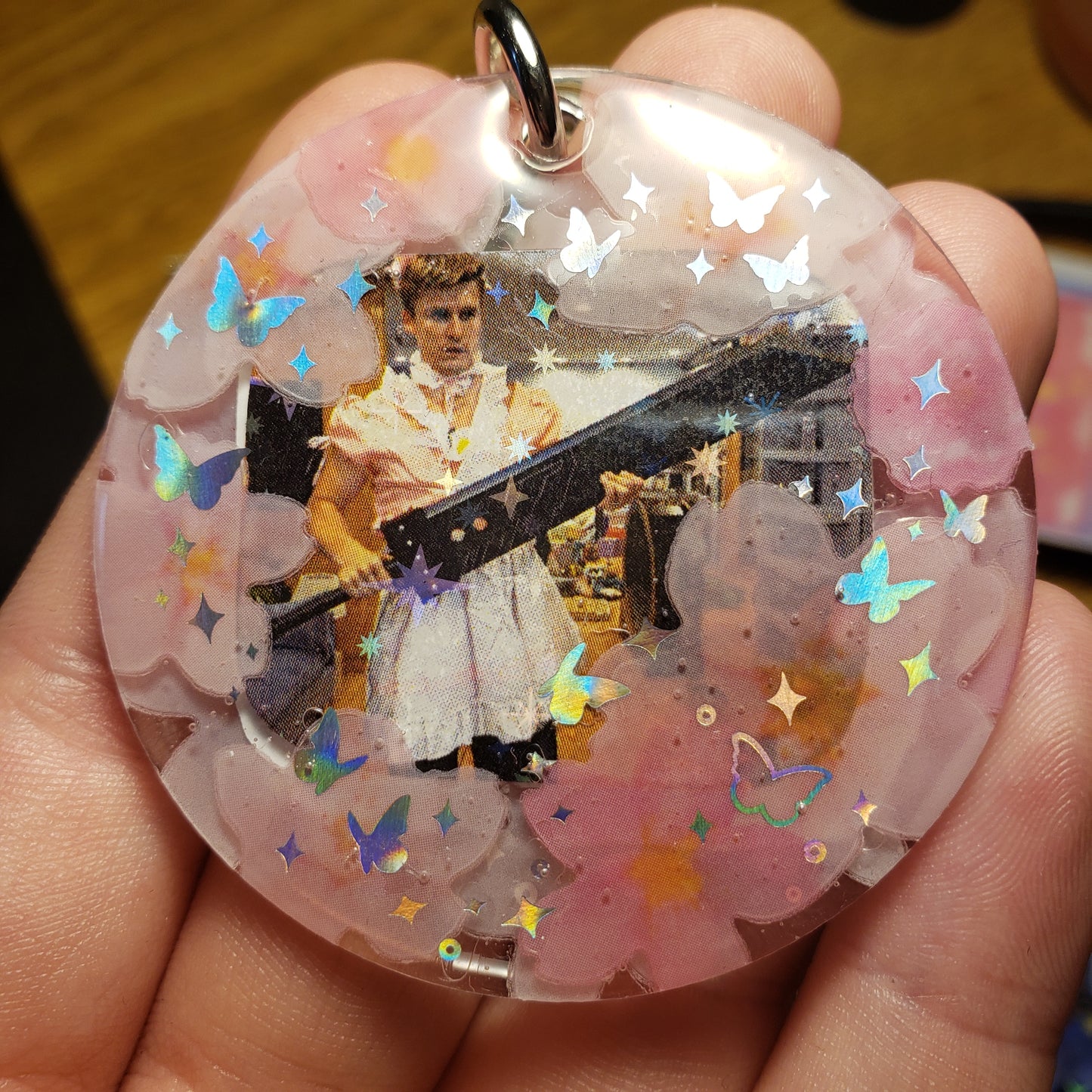 Catboy Ludwig With A Sword Keychain