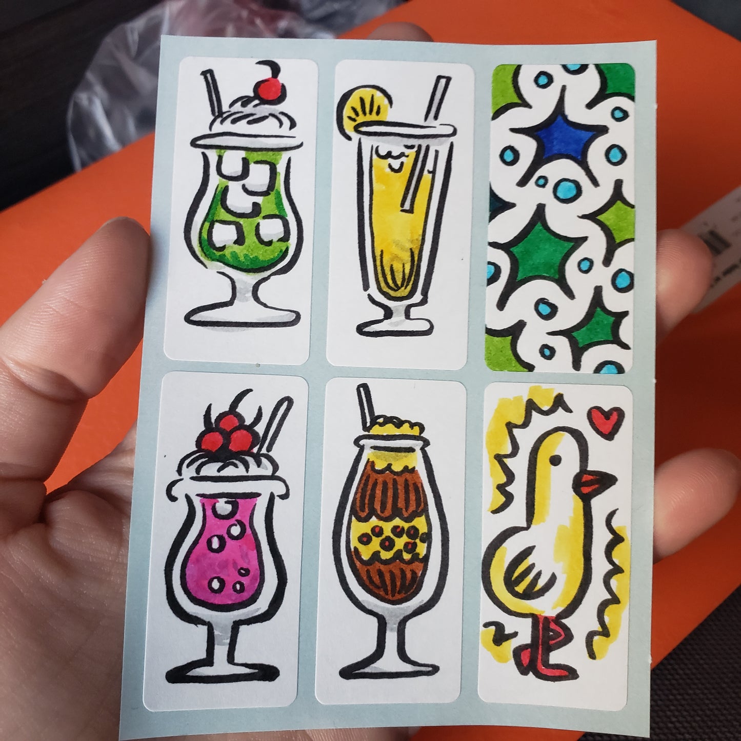 Misc Drinks Sticker Sheet