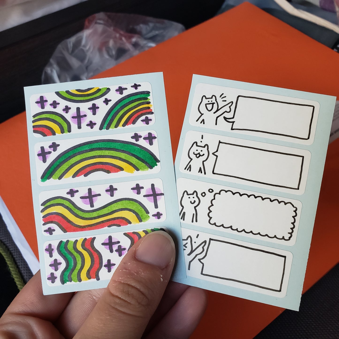 Rainbow/Speech Bubble Stickers