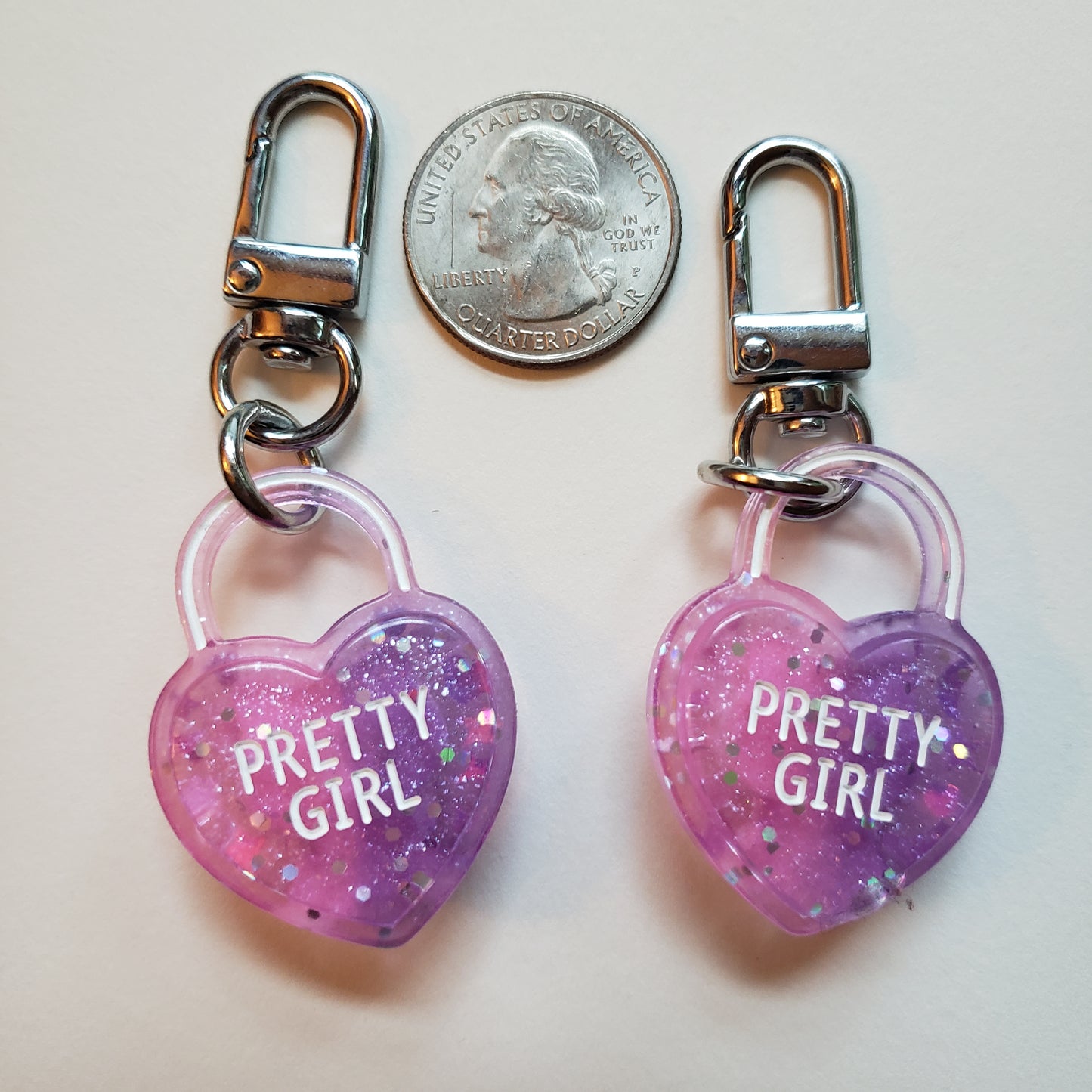 Hello Kitty Handmade Heart Keychains