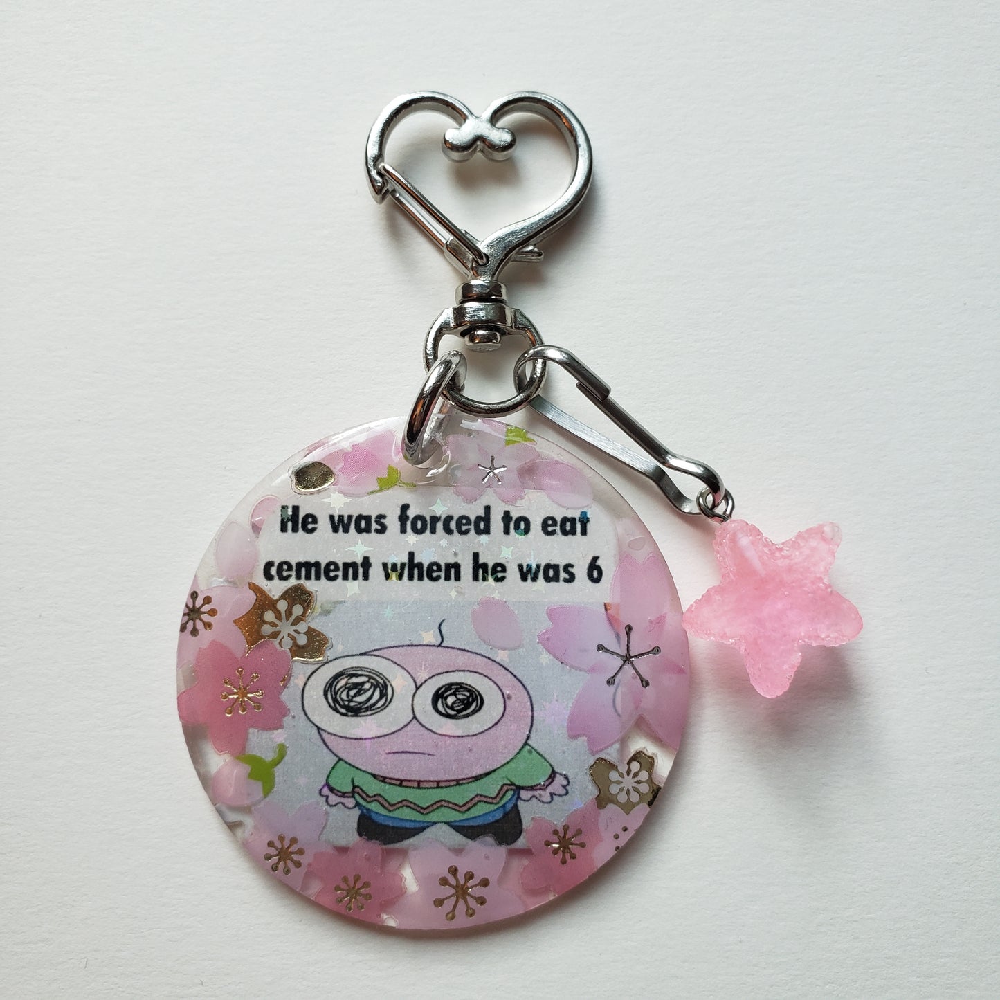 Pim "Cement" Handmade Keychain