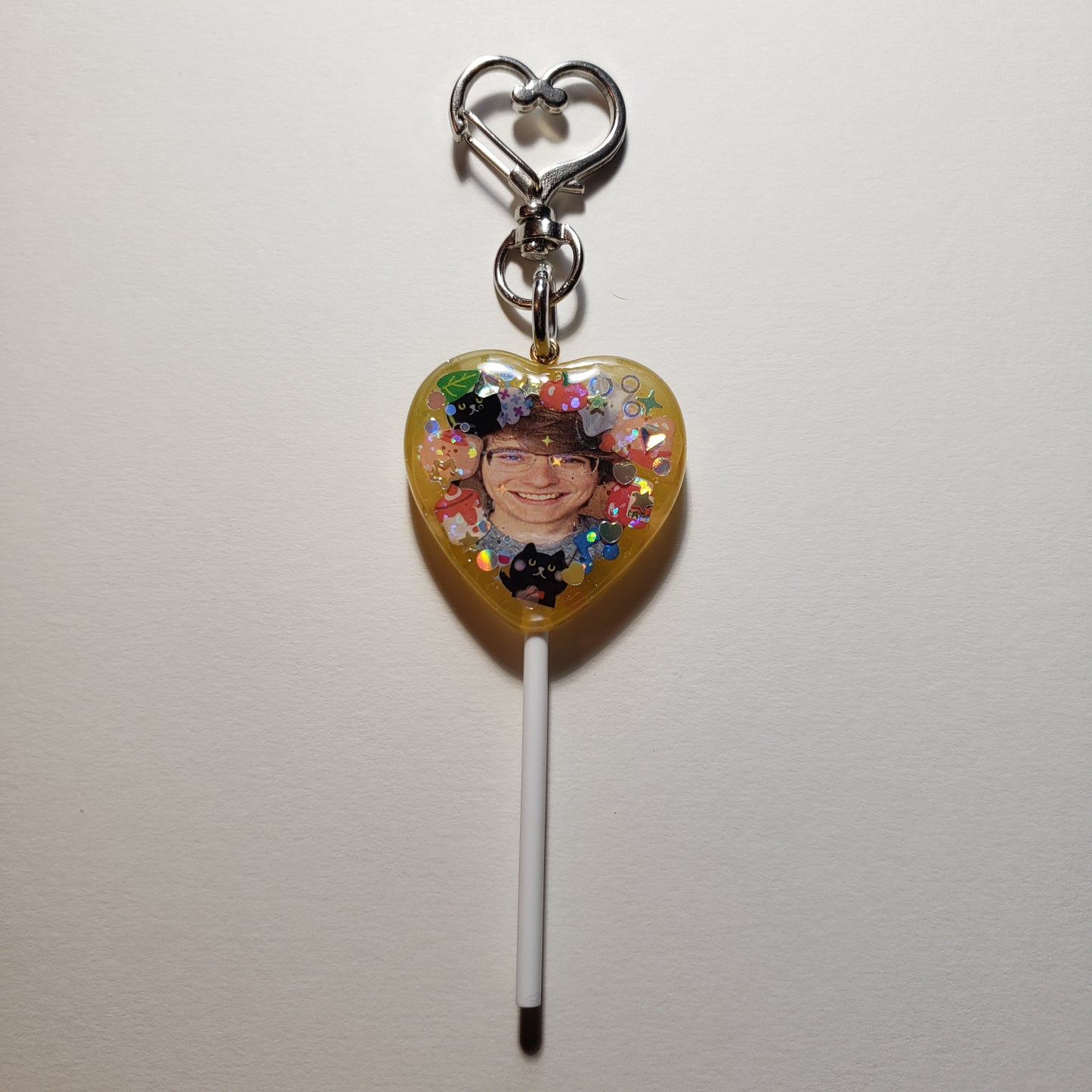 Slimecicle Yellow Handmade Keychain