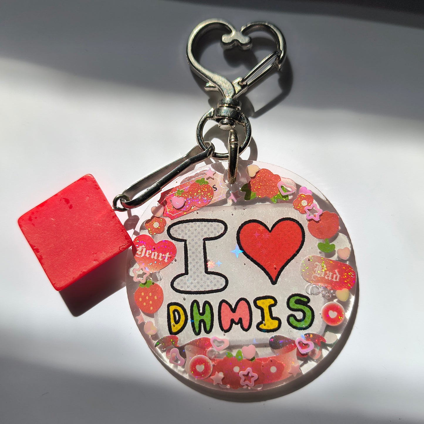 Handmade Red Guy DHMIS Keychain