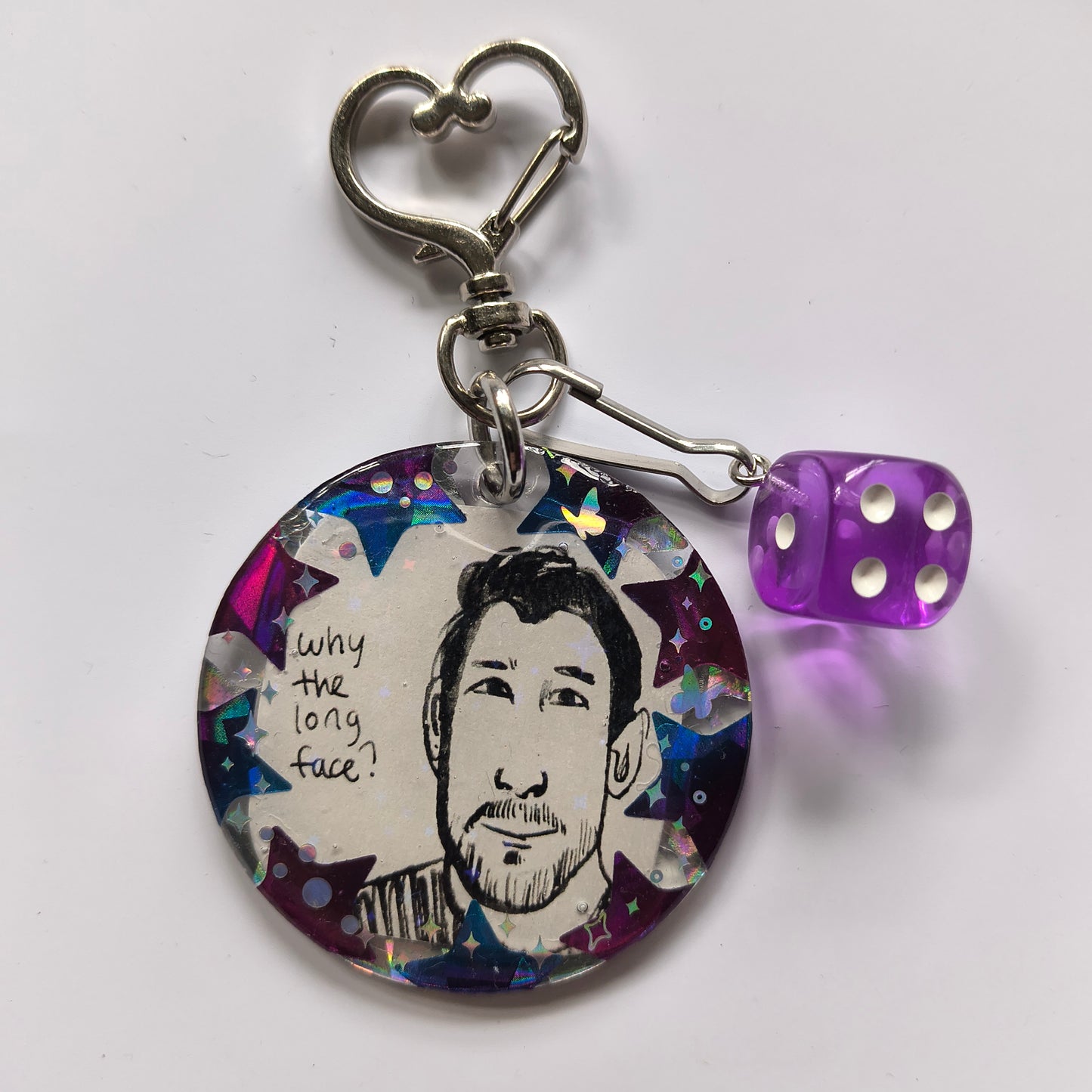 Markiplier "Long Face" Handmade Keychain