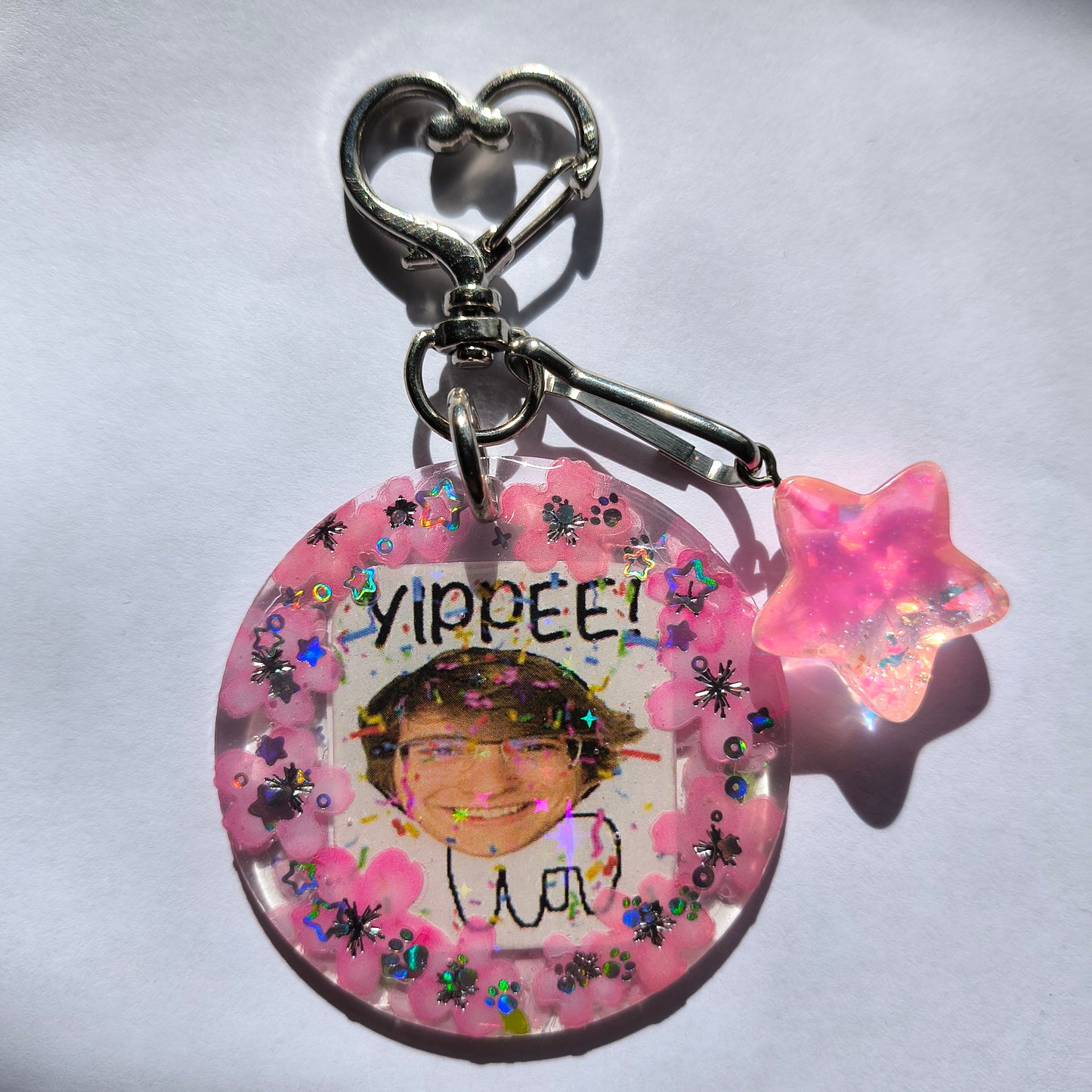 Slimecicle Handmade Keychain (Pink Star)