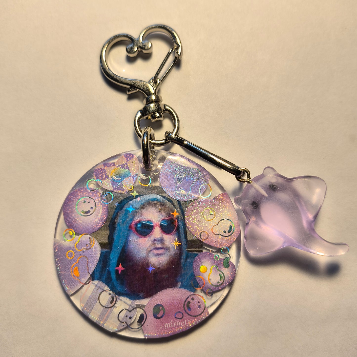 Caseoh Handmade Keychain (Purple)