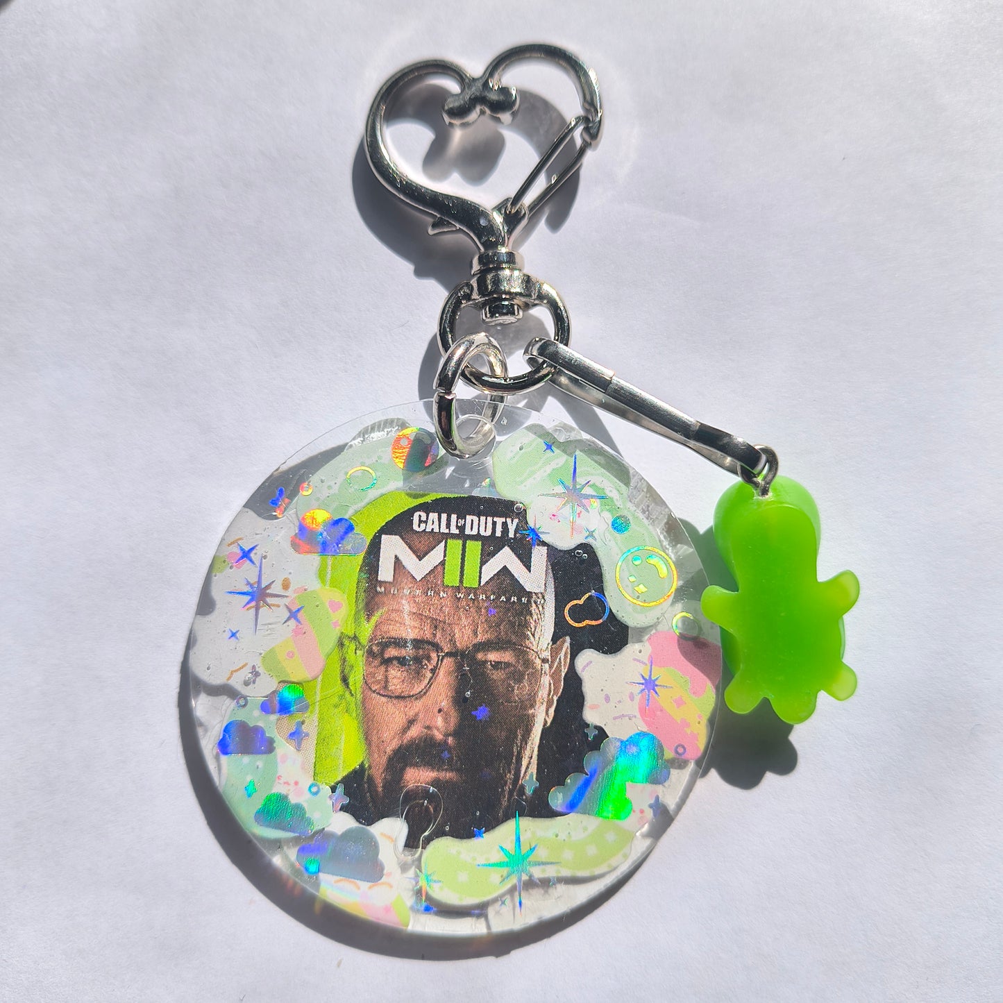 Walter White + COD Handmade Keychain
