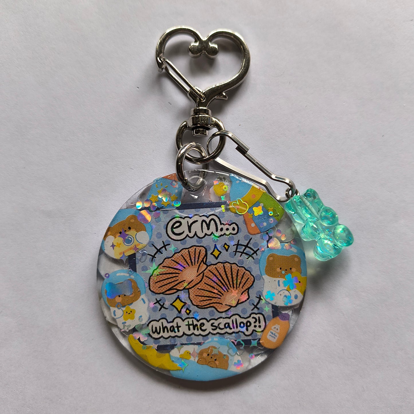 Ocean Themed Cursed Handmade Keychain
