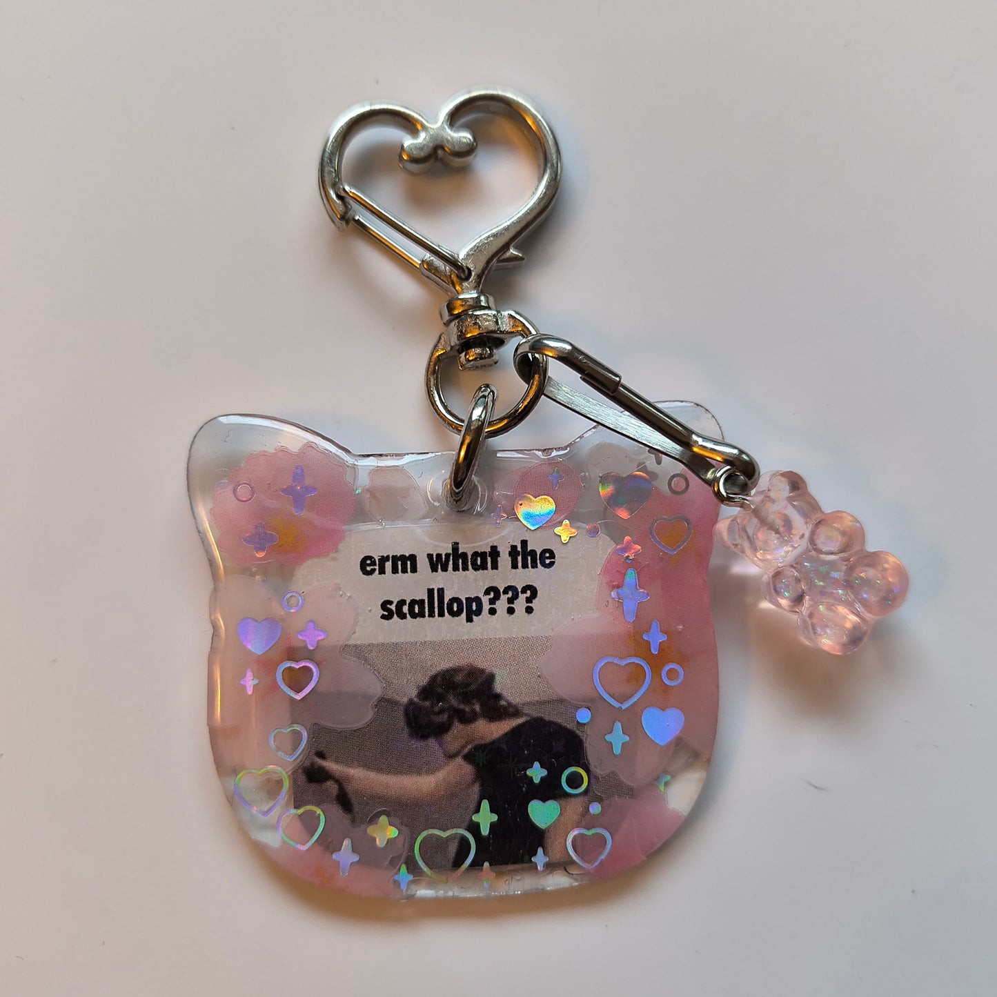 Jerma What The Scallop Handmade Keychain