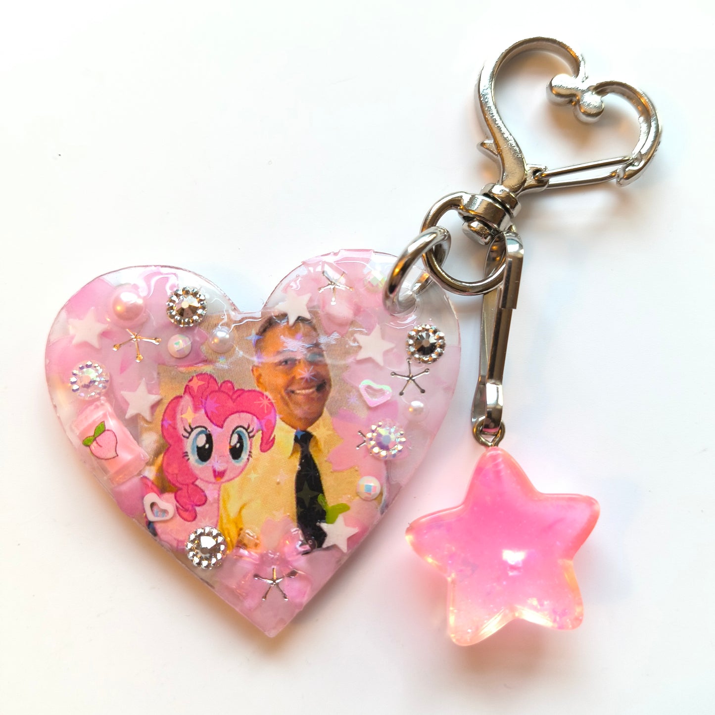 Gustavo Fring + Pinkie Pie Handmade Keychain