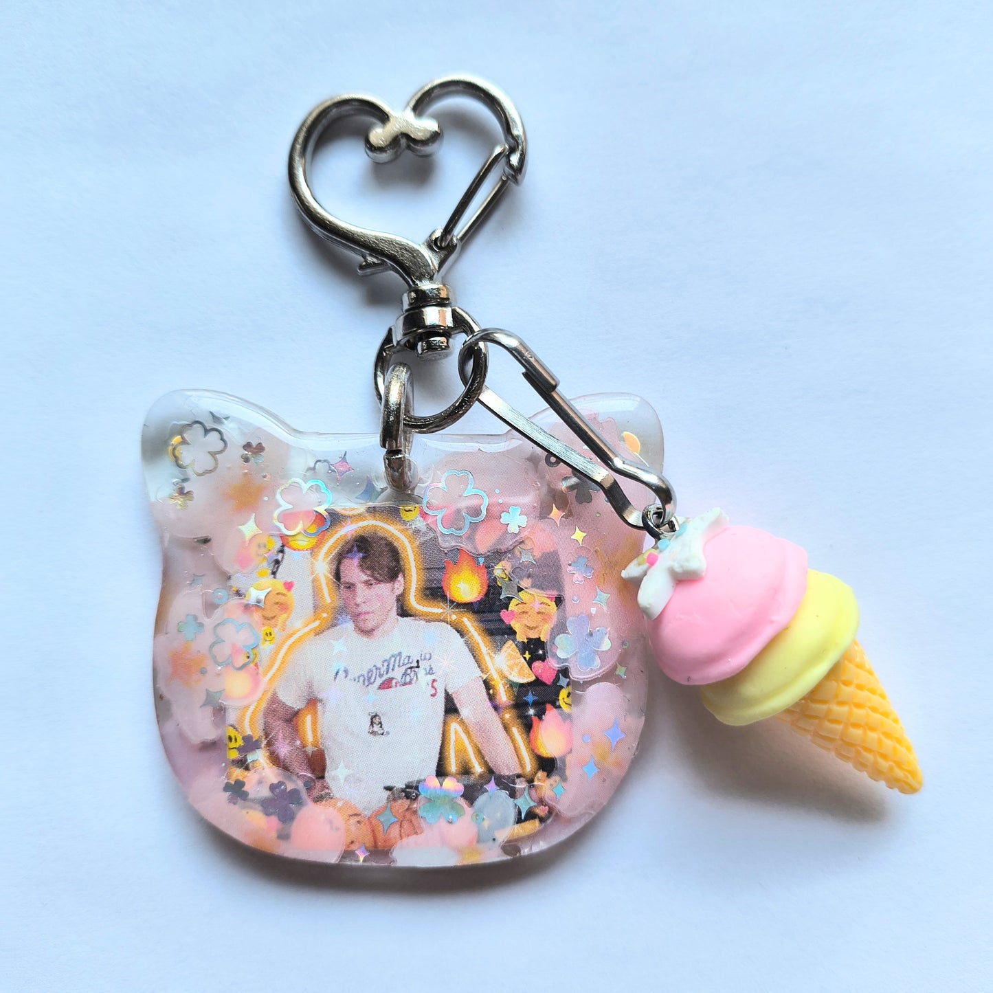 Jerma Handmade Keychain (Ice cream charm)