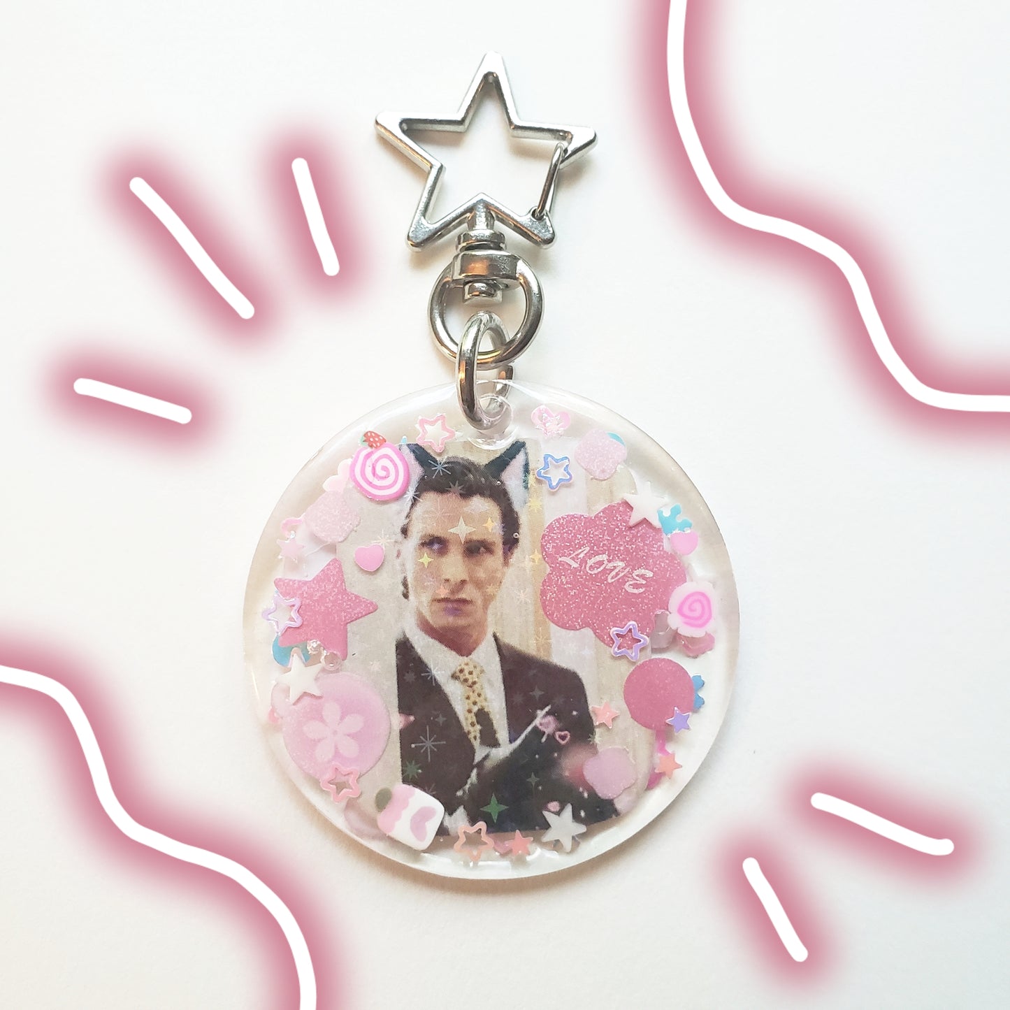 American Psycho Catboy Keychain