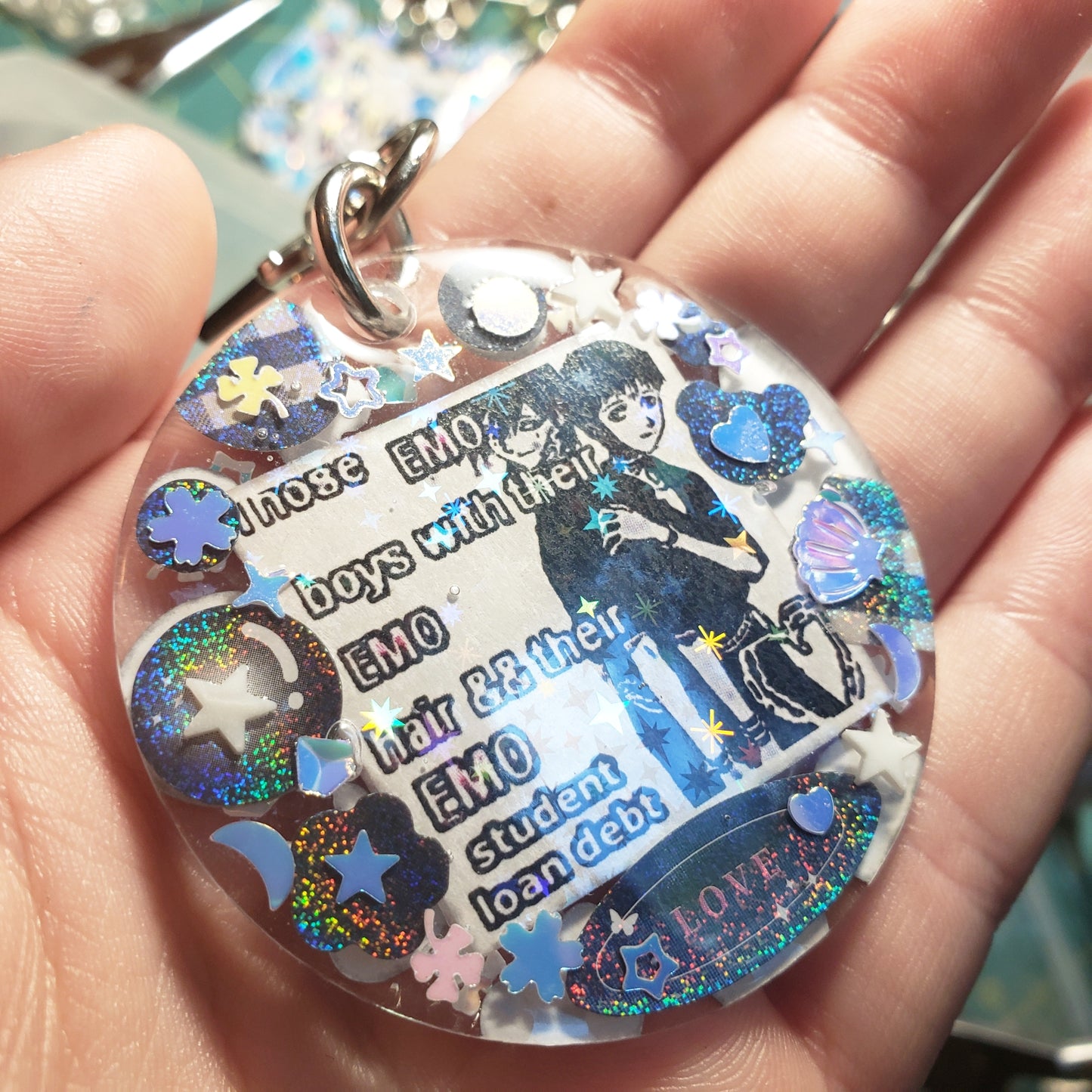 Emo Meme Keychain