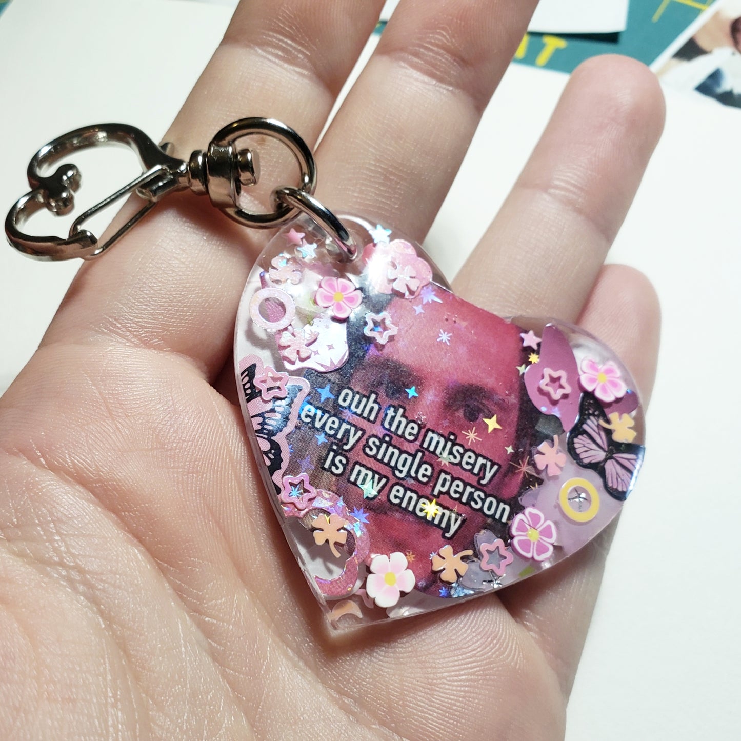 Jerma oh the misery/hiiii Keychain