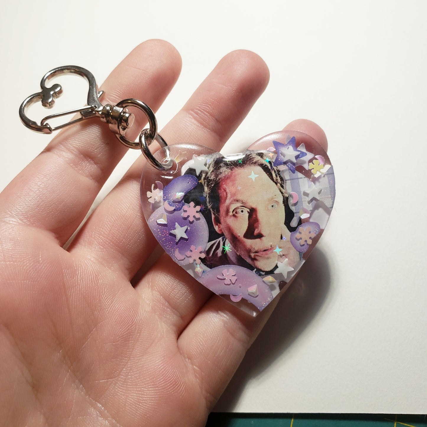 Jerma Staring Keychain (Purple)