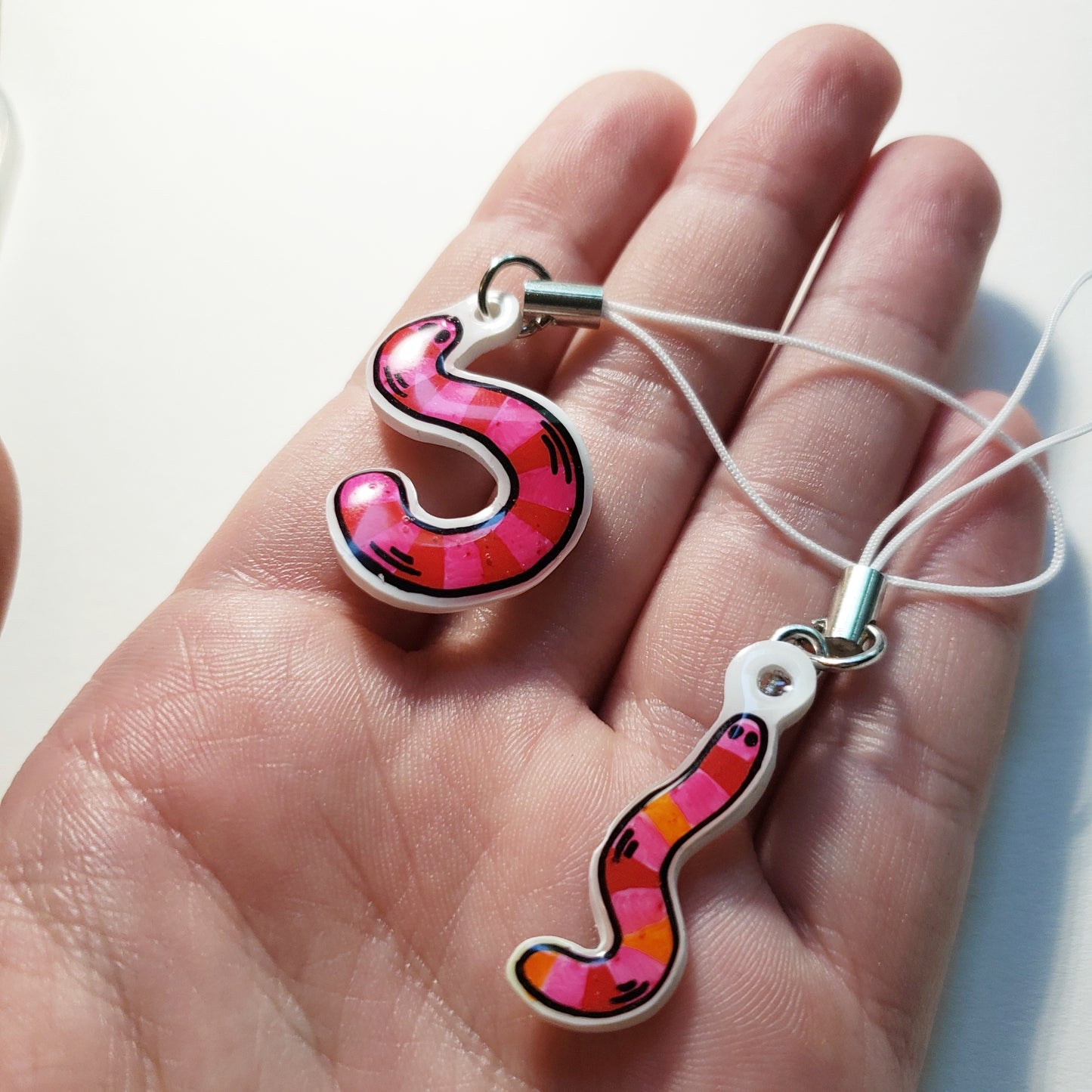 Wormy Phone Charms