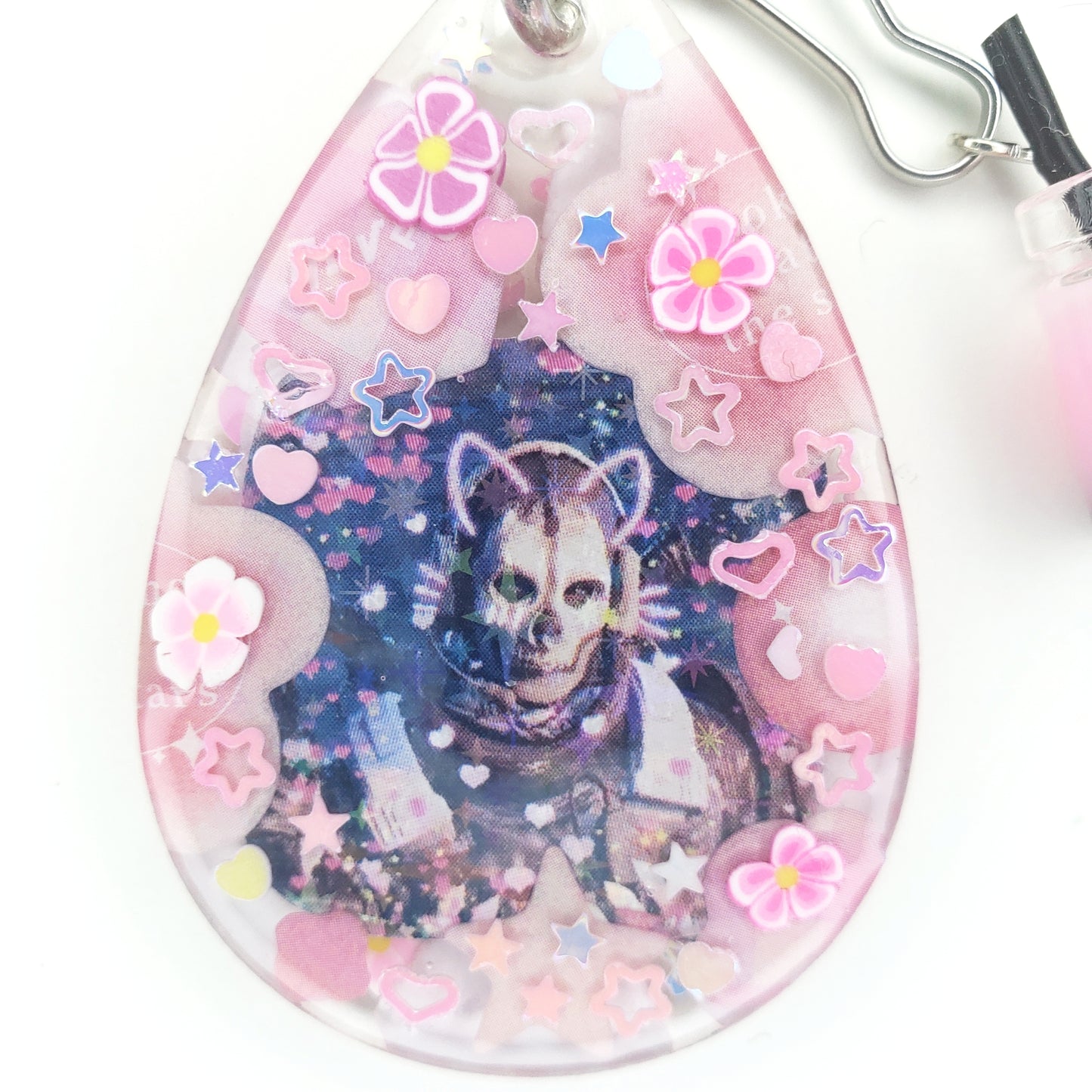 Catboy Ghost Keychain (Teardrop Shape)