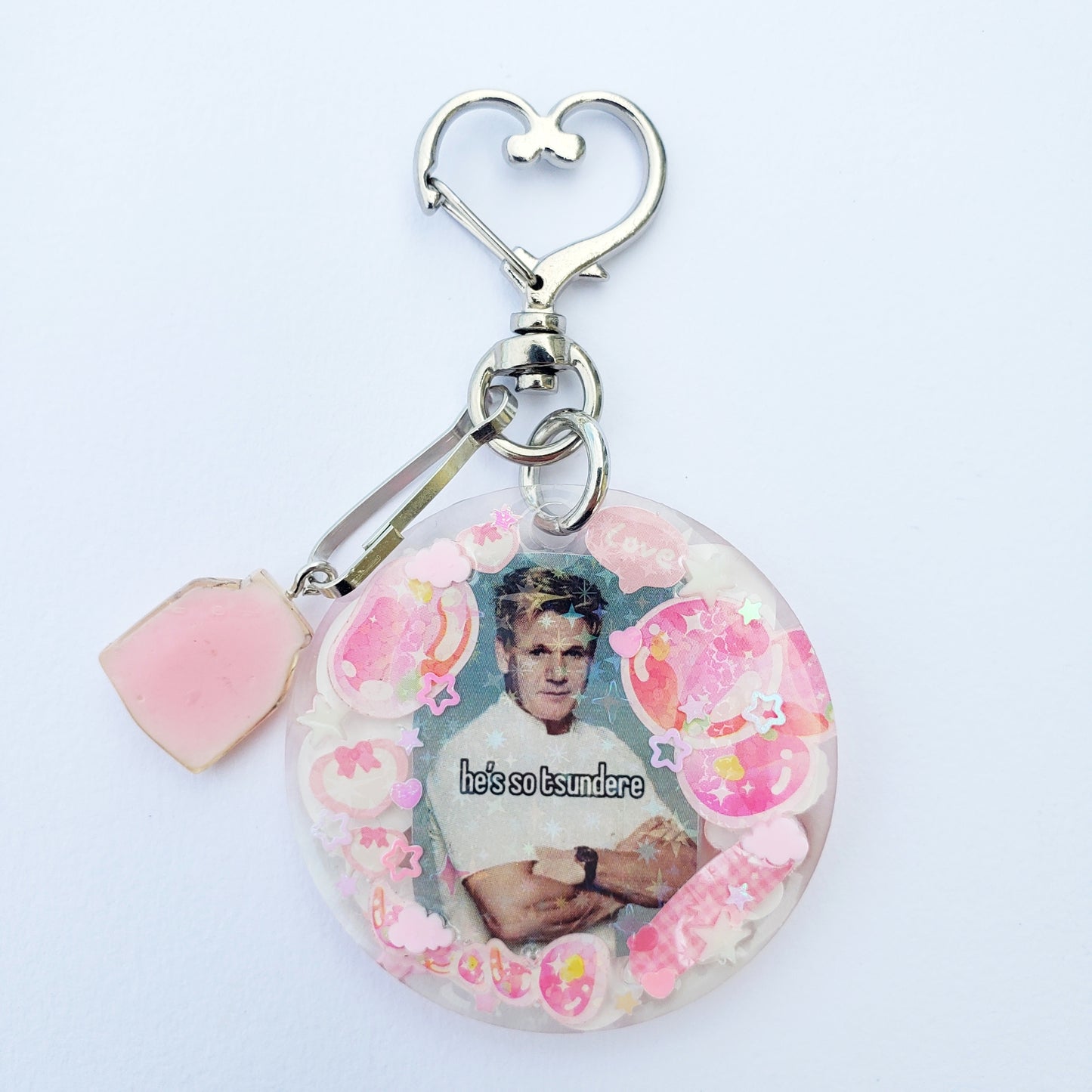 Gordon Ramsey "Tsundere" Keychain (Pink)