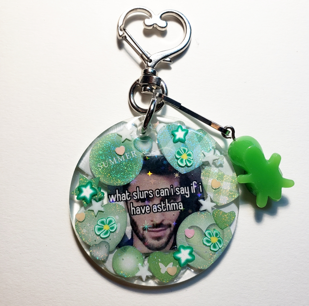 What Slurs Can I Say If I Have Asthma Keychain (Green)