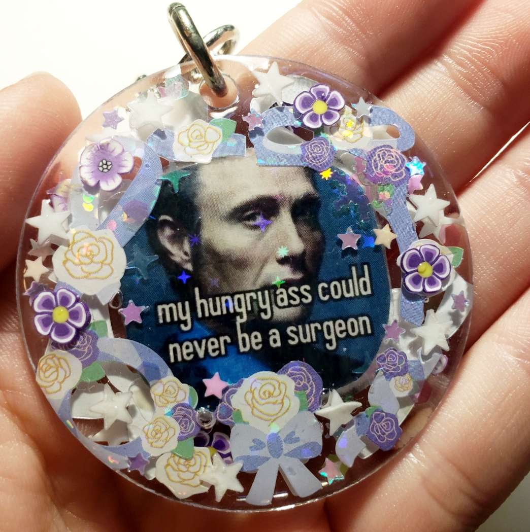 Hannibal Material Girl Purple Keychain