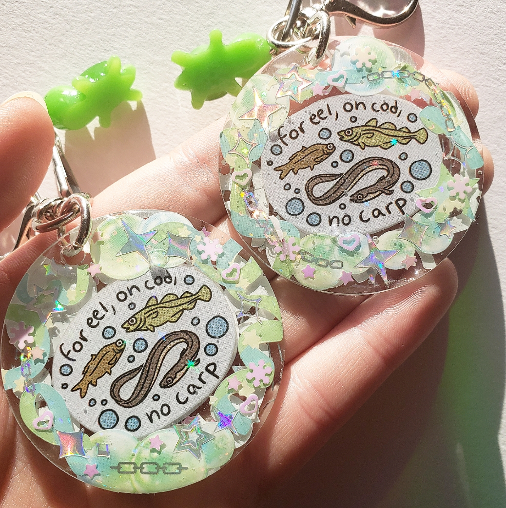 On Cod Pun Keychains (Not a set)