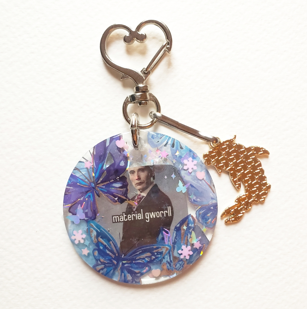 Hannibal Lecter Keychain (Blue)