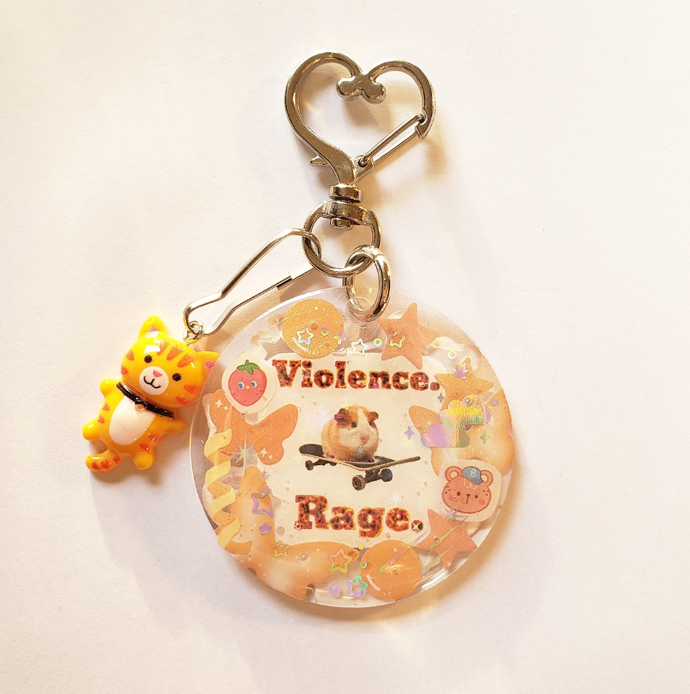 Violence. Rage. Keychain