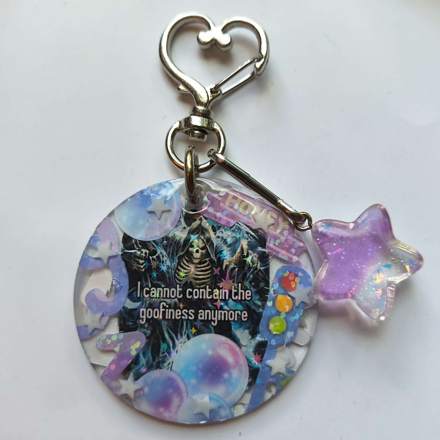 "I cannot contain the goofiness" Handmade Keychain