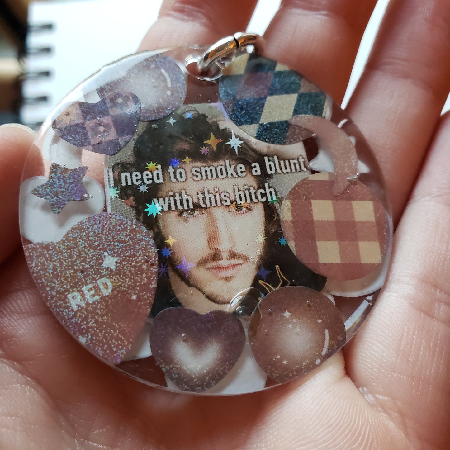 Jschlatt Keychain (Brown)