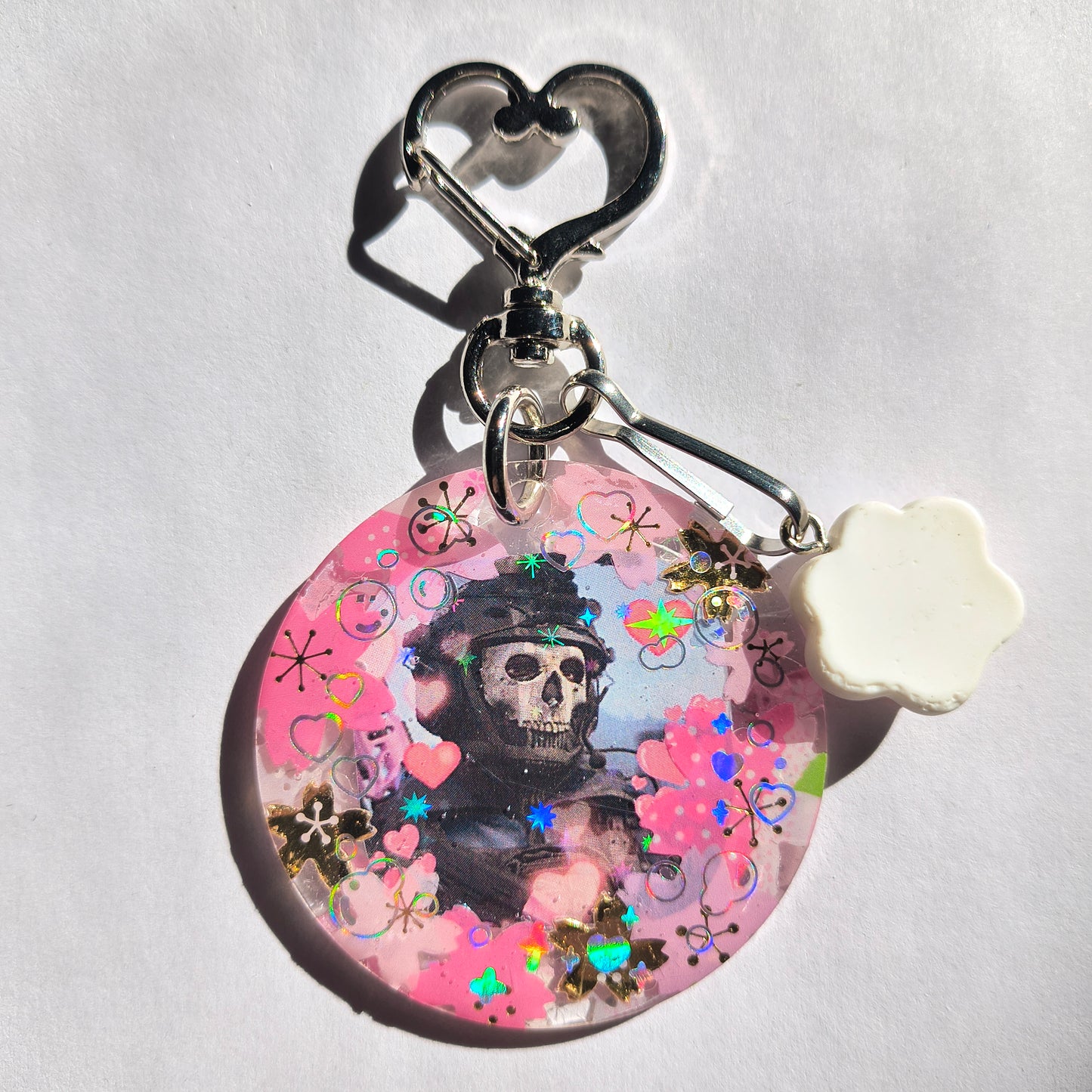 Catboy Ghost Handmade Keychain