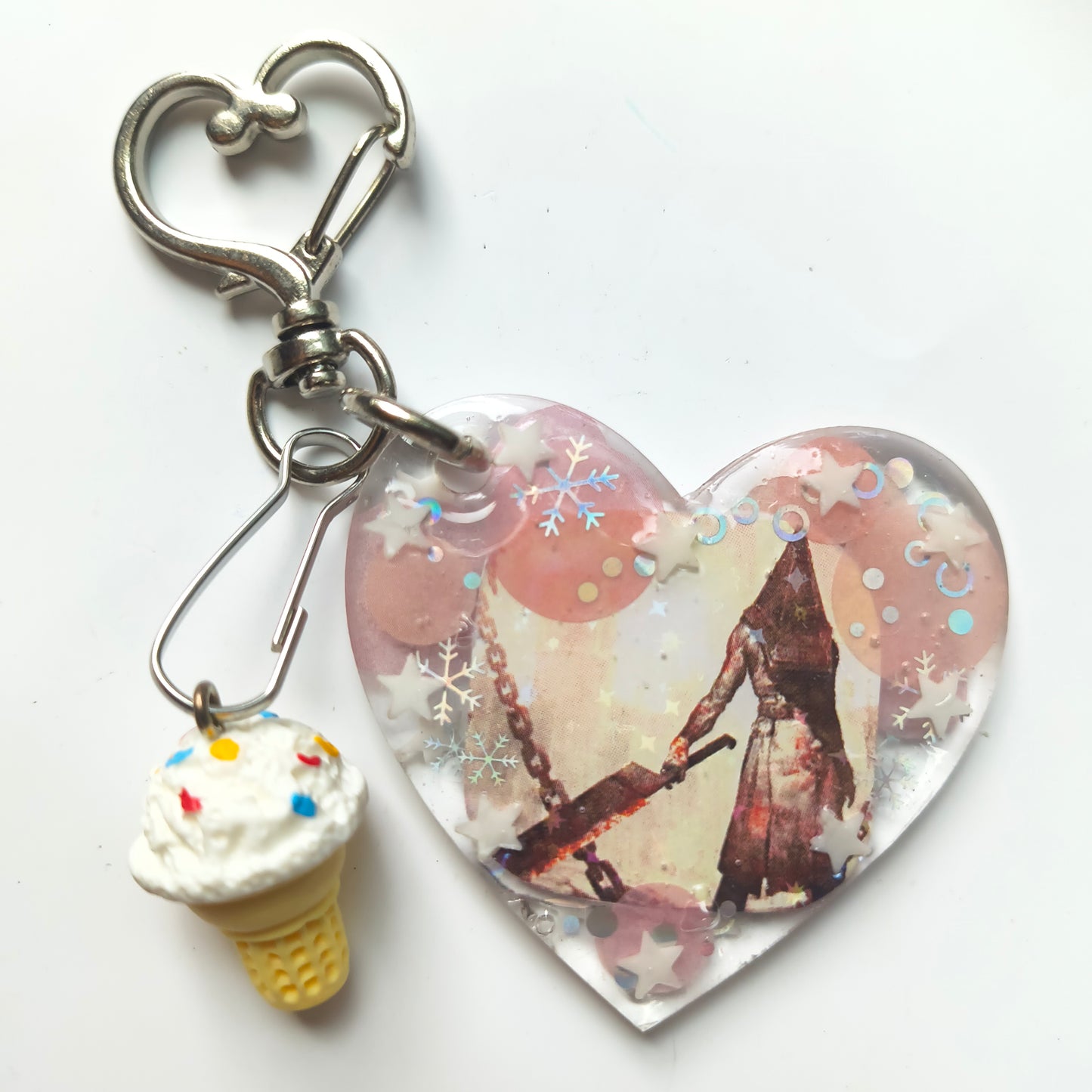 Pyramid Head Handmade Keychain