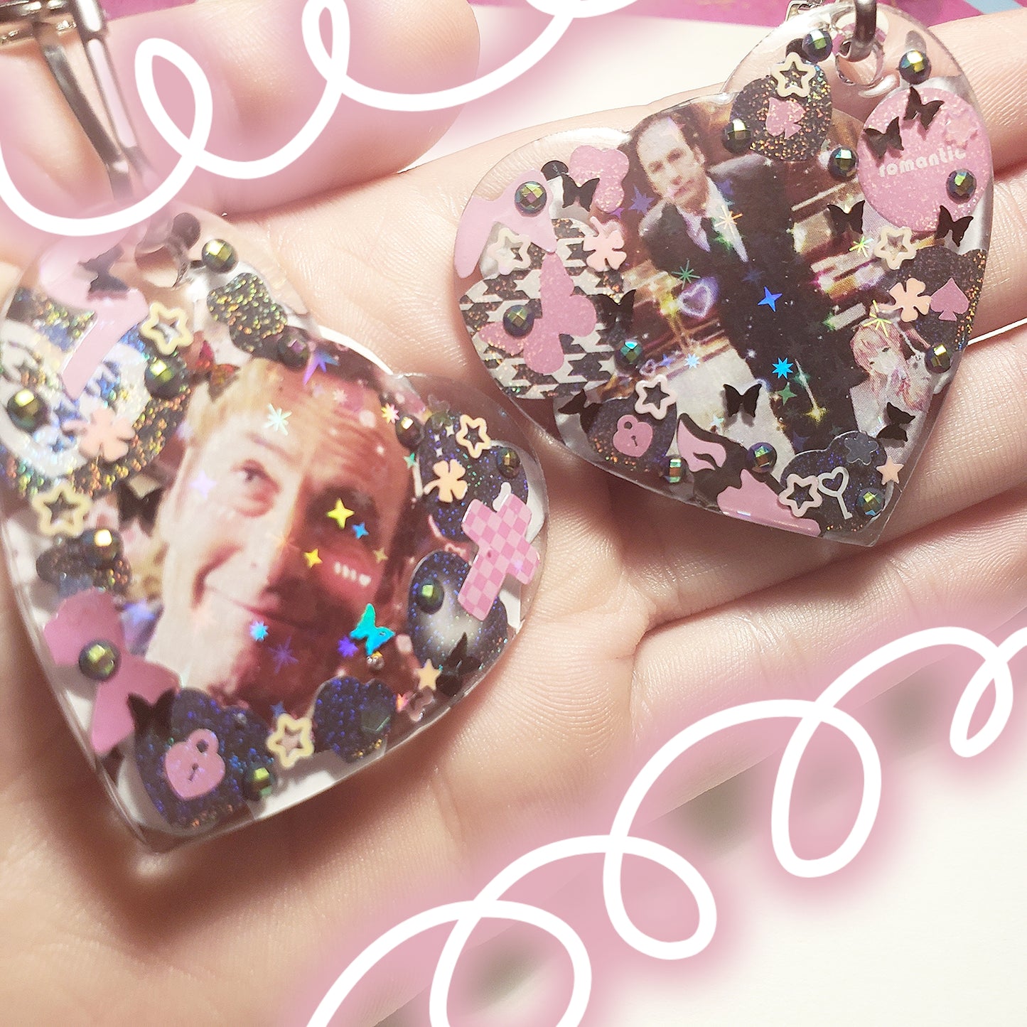 Catboy Saul Black and Pink Keychain