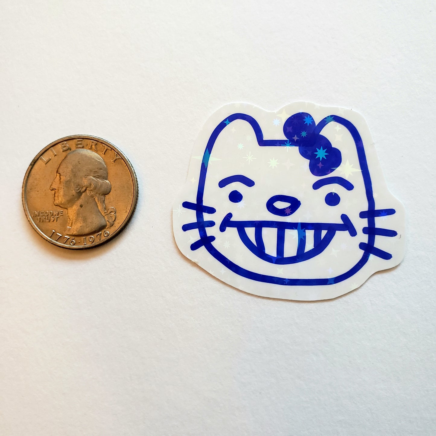 Hand drawn Cursed Hello Kitty Stickers