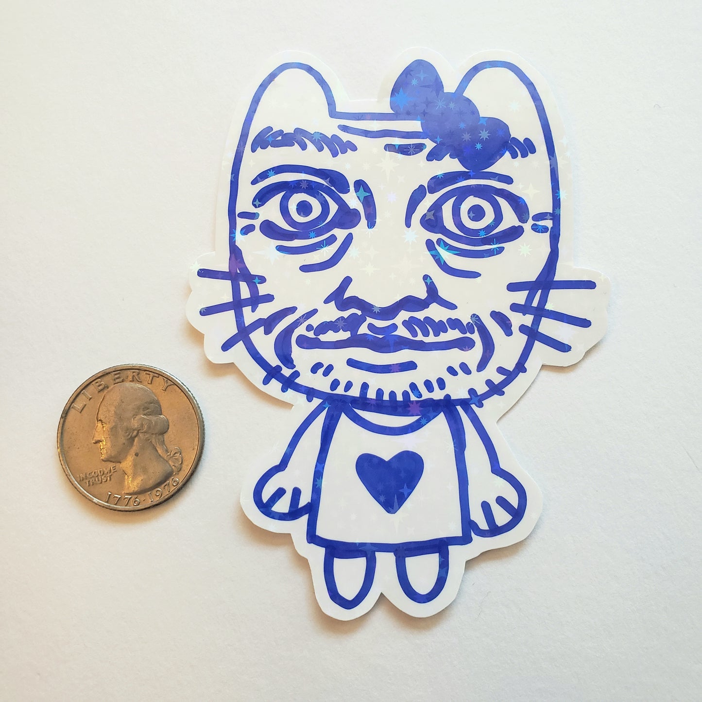 Hand drawn Cursed Hello Kitty Stickers