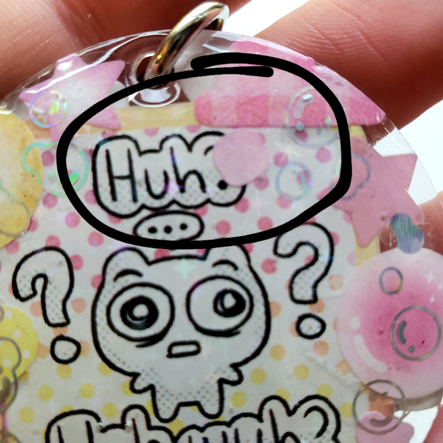 Huh wuh? Handmade Keychain (B-Grade)