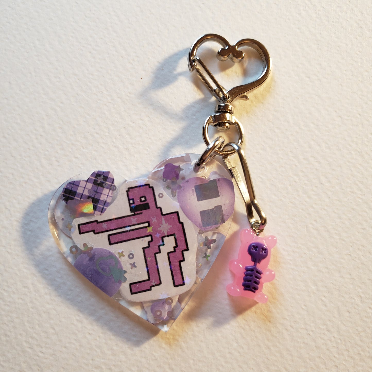 Purple Guy Dancing Keychain
