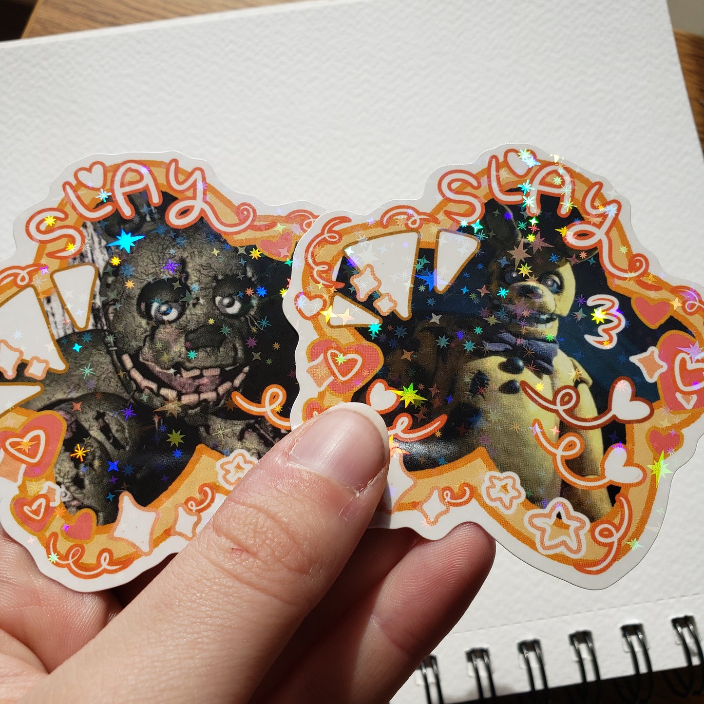 Springtrap Slay Sparkly Sticker