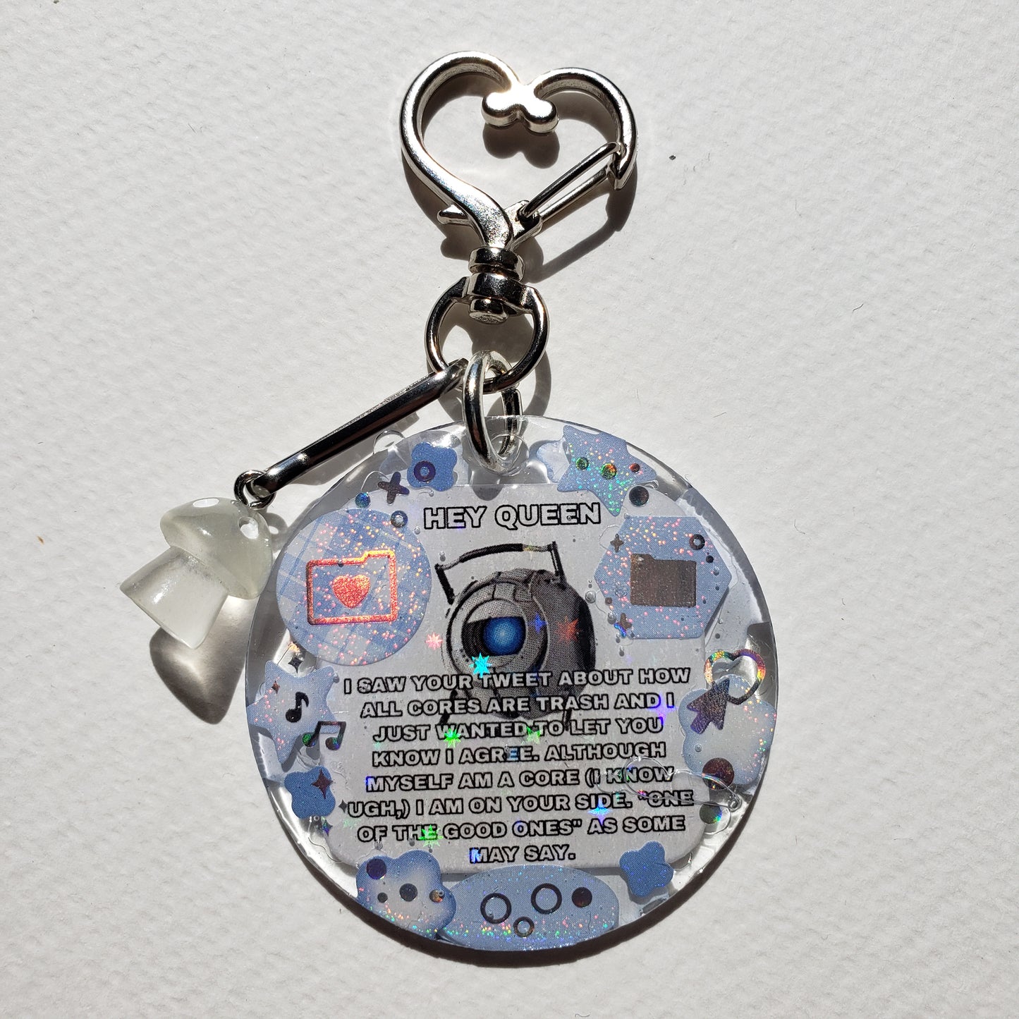 Portal 2 Wheatley Meme Keychain