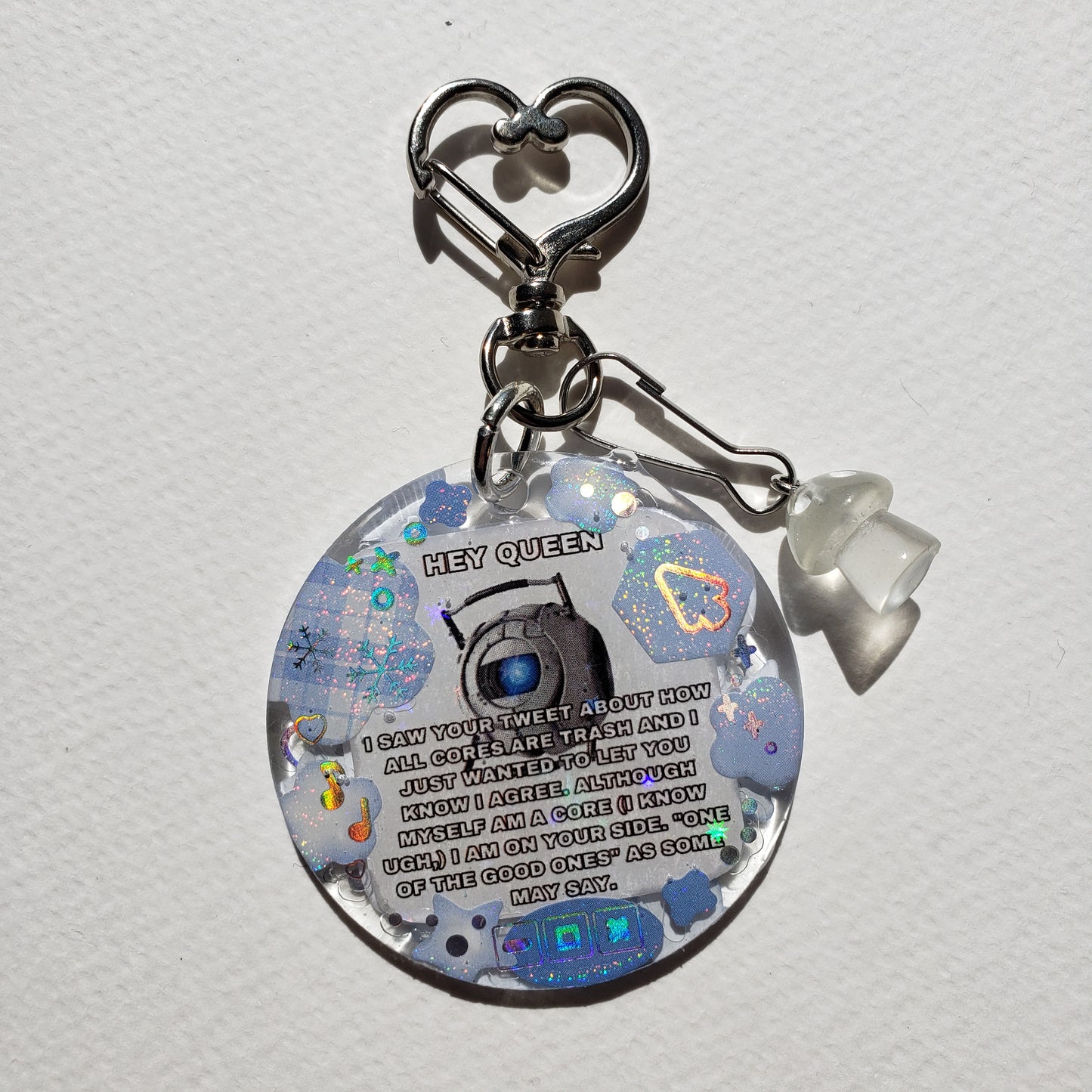 Portal 2 Wheatley Meme Keychain