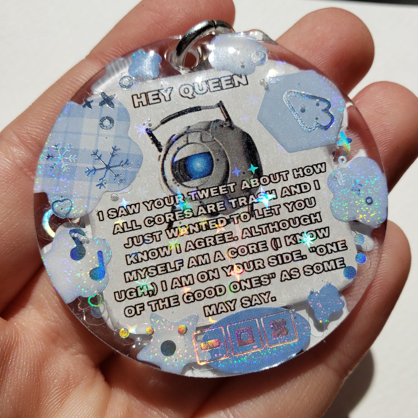 Portal 2 Wheatley Meme Keychain