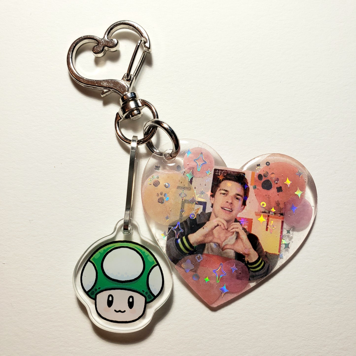 Matpat Game Theory Small Keychain (Mario Charm)