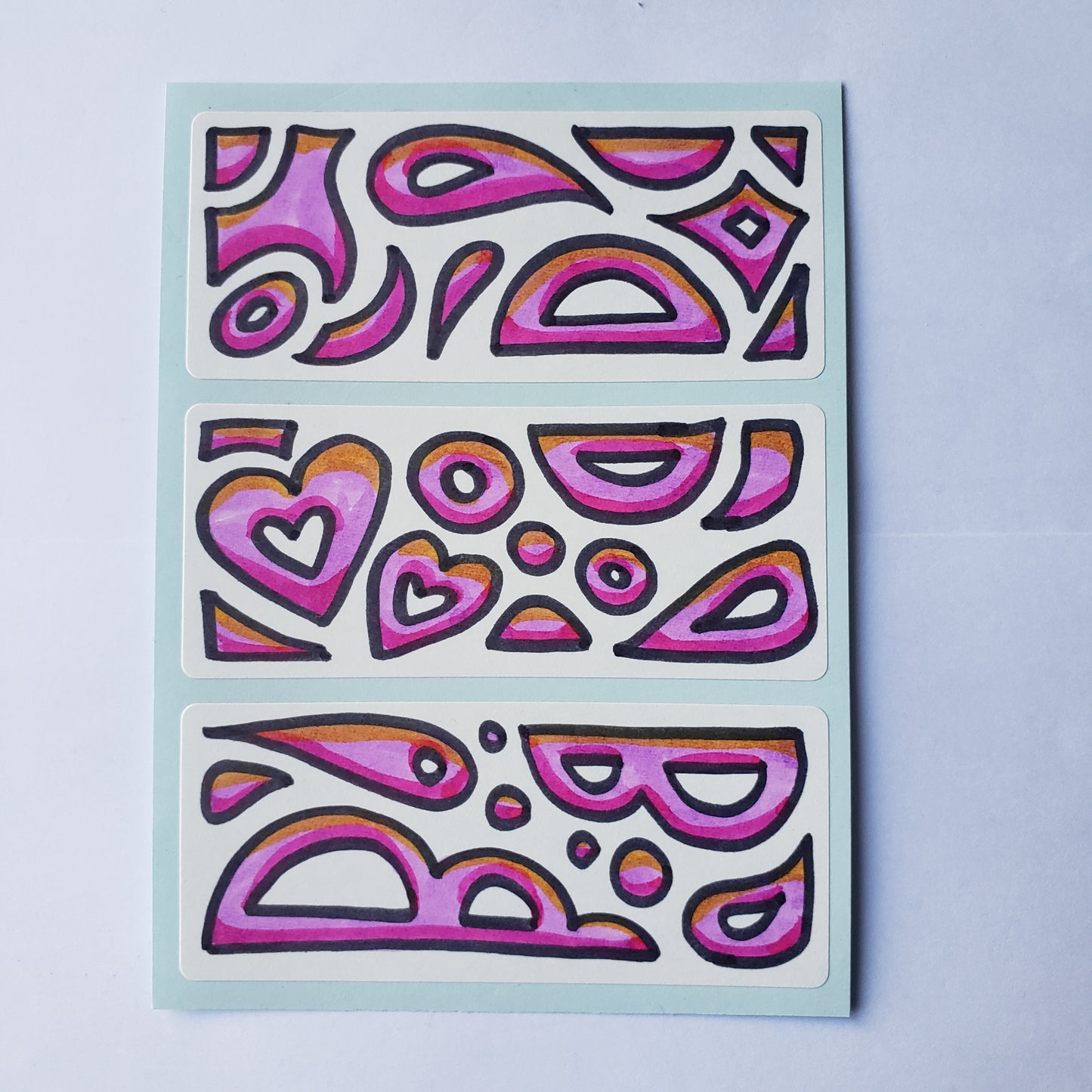 Purple Doodles Sticker Sheet