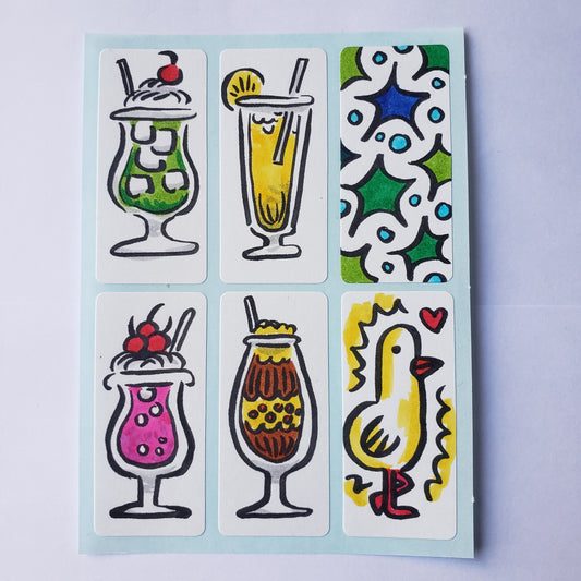 Misc Drinks Sticker Sheet