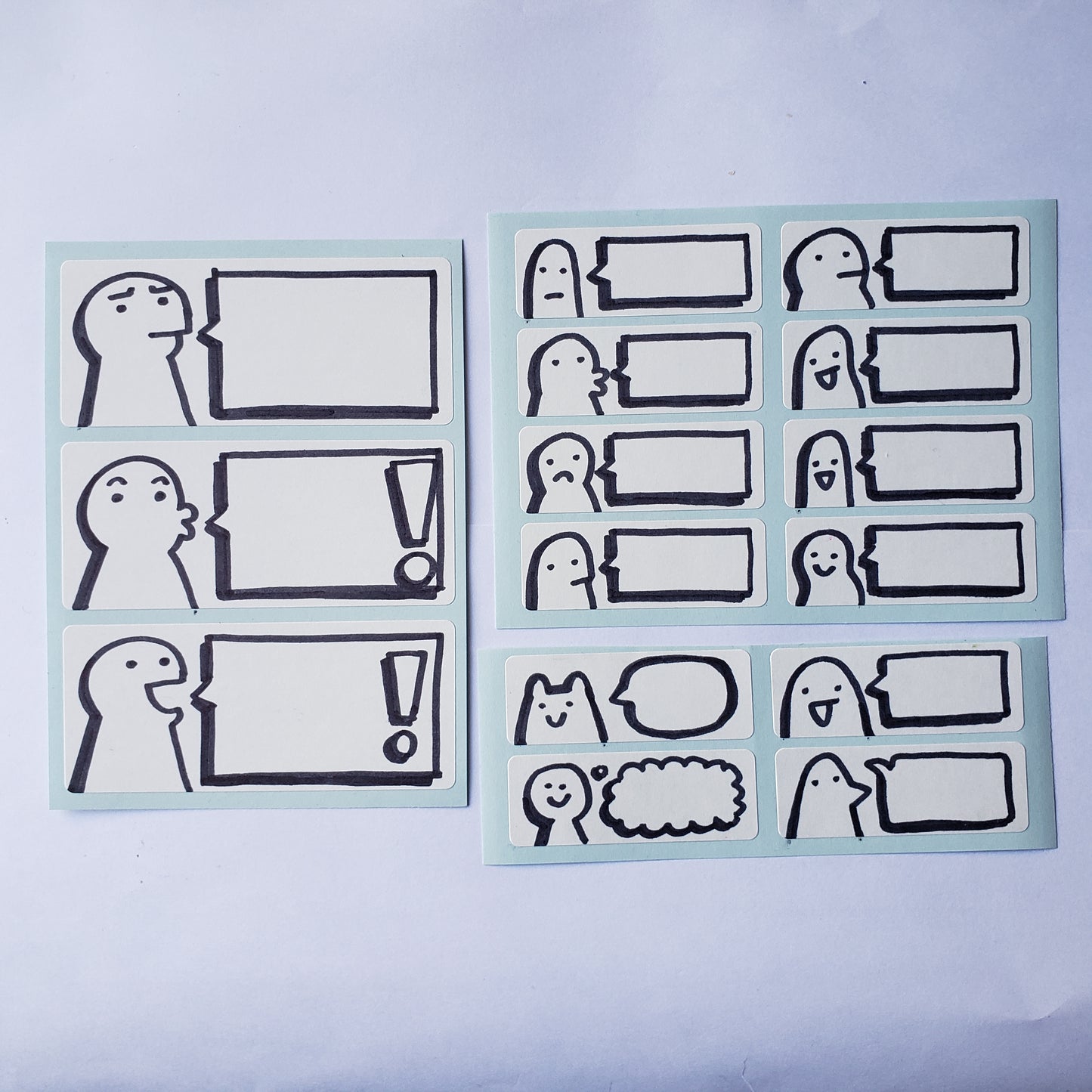 Speech Bubble Sticker Set