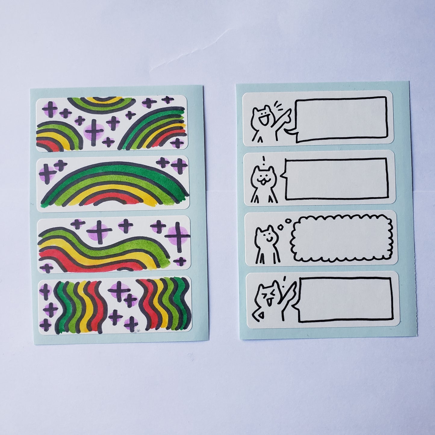 Rainbow/Speech Bubble Stickers